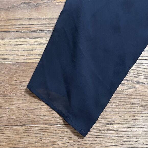 NEW YORK & COMPANY Sheer Black Embroidered Beaded Tunic Swim Cover-Up Large - Picture 12 of 14